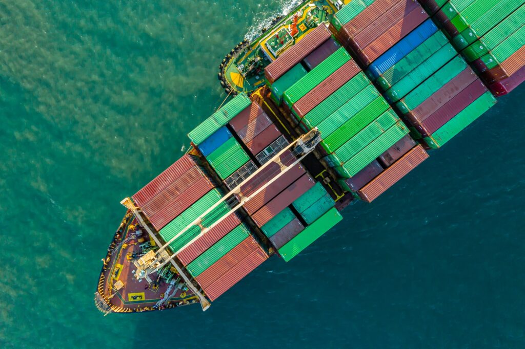 cargo ship carrying container for business import and export logistic supply chain,sea freight